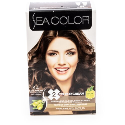 SEA COLOR № 3.4 Темный каштан Краска для волос
