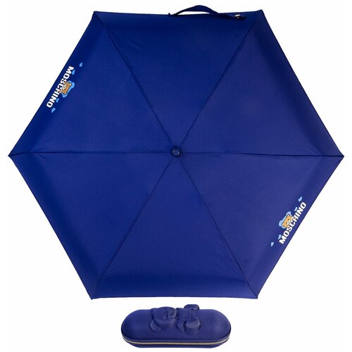 Мини-зонт MOSCHINO, синий зонт складной moschino 8127 sminic hearts and bears dark red