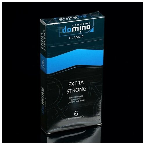 Презервативы DOMINO CLASSIC Eхtra Strong, 6 шт. презервативы и лубриканты domino condoms презервативы domino classic extra strong