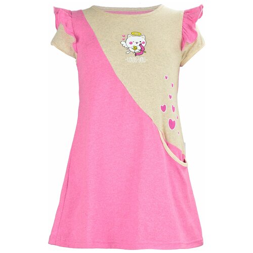 Платье РиД - Родители и Дети, размер 98-104, розовый платье рид родители и дети размер 98 104 синий