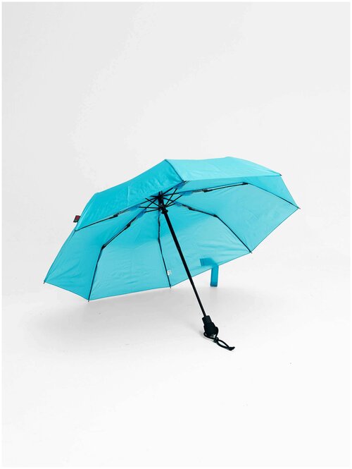 Зонт автомат, купол 98 см, 8 спиц, голубой