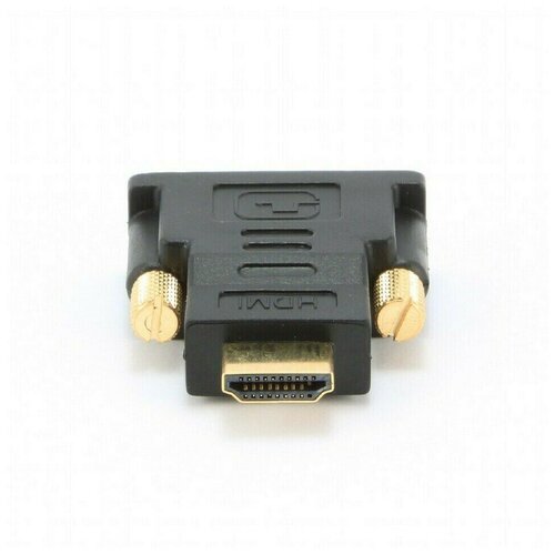 Переходник Cablexpert A-HDMI-DVI-1 HDMI-DVI male-male, золоченые контакты, черный переходник адаптер cablexpert hdmi dvi a hdmi dvi 2 черный