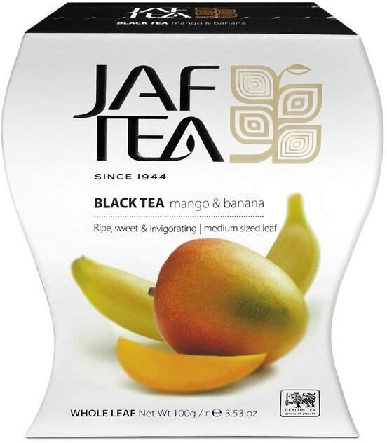 Чай чёрный JAF TEA Mango & Banana листовой с ароматом манго и банана 100 г.