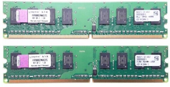 Оперативная память Kingston KVR800D2N6K2/2G DDRII 1Gb