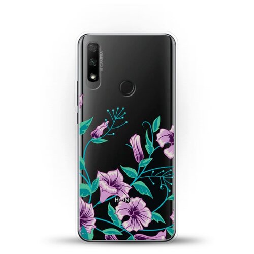 фото Силиконовый чехол фиолетовые цветы на honor 9x andy & paul