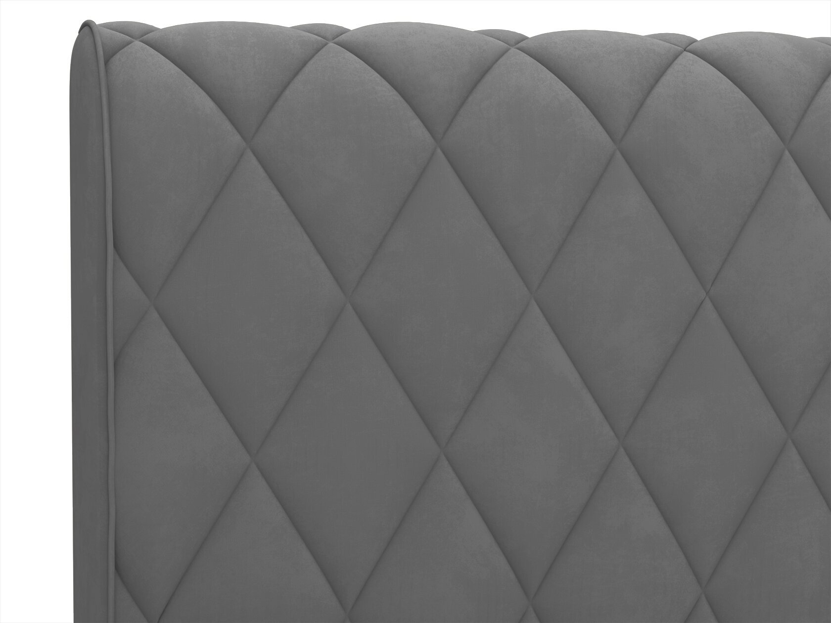 Кровать с подъемным механизмом Первый Мебельный Фабия ПМ Серый, велюр 160х200 см - фотография № 4