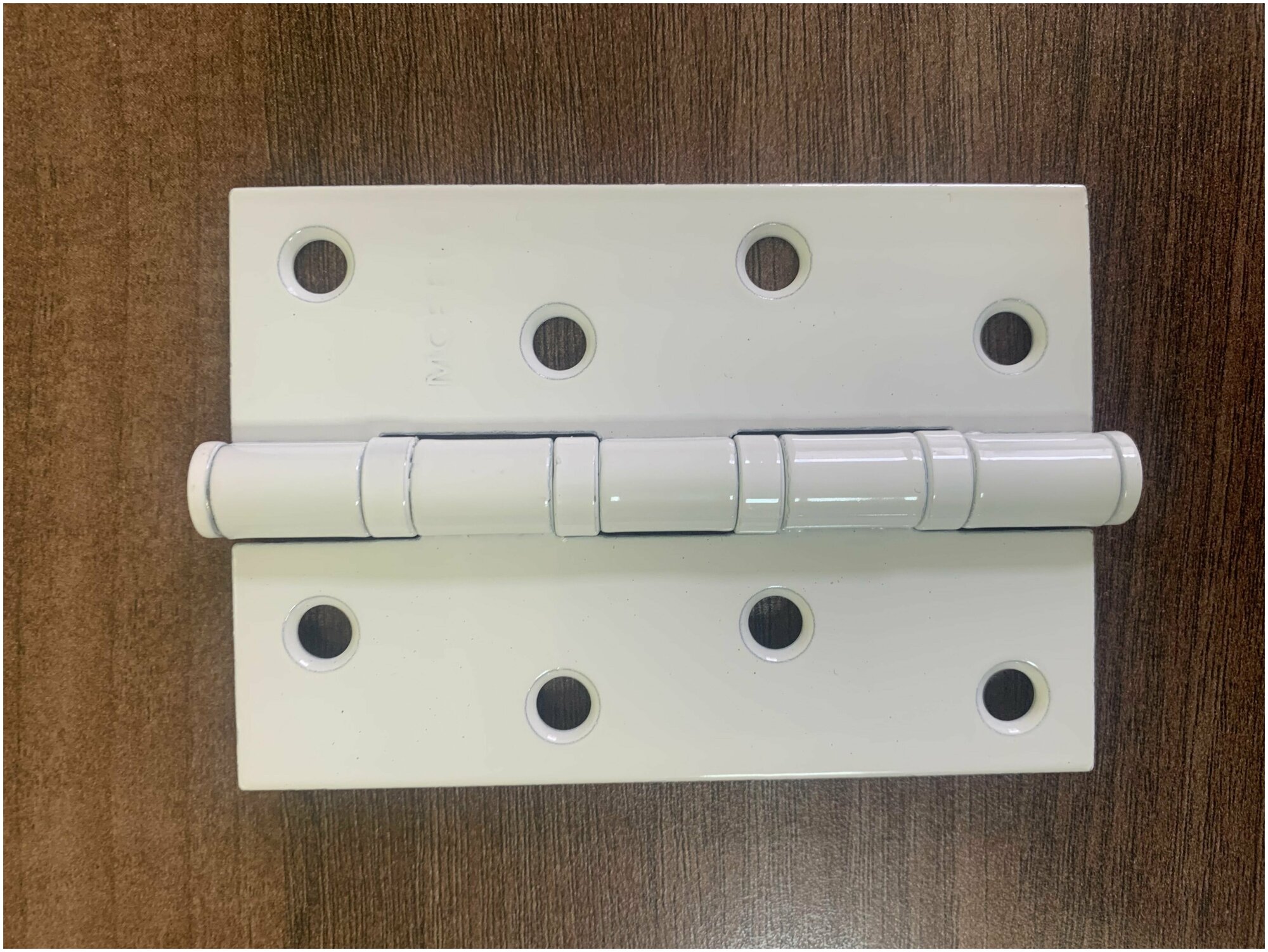 Петля стальная Morelli, универсальная, без короны MS 100*70*2.5-4BB W белый (комплект 2 шт)