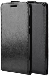 Вертикальный чехол-книжка для Huawei Honor 10X Lite с отделениями для карт и магнитной защелкой черный
