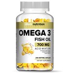 Омега жирные кислоты aTech Nutrition Omega 3 (240 капсул) - изображение