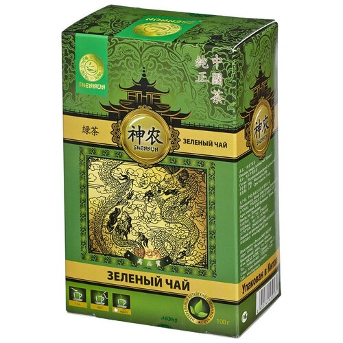 Чай Shennun зеленый, прямой, 100 г. 13064