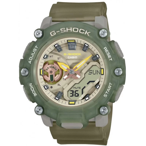 Наручные часы CASIO G-Shock Casio GMA-S2200PE-3A, бежевый, зеленый