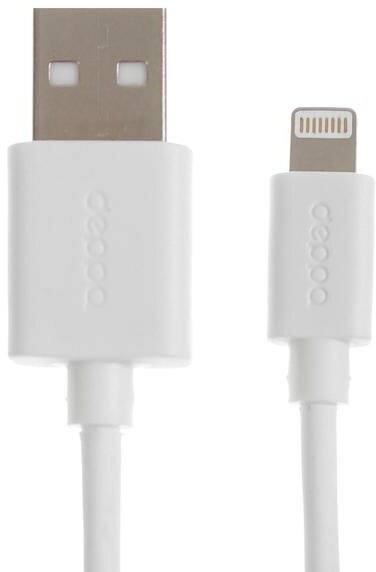 Кабель DEPPA , USB - Lightning, 1.2м, белый - фото №11