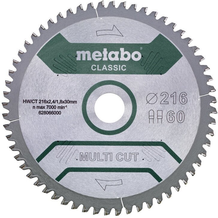 Пильный диск Metabo «MULTI CUT — CLASSIC», 305X30 Z80 FZ/TZ 5°NEG (628286000)