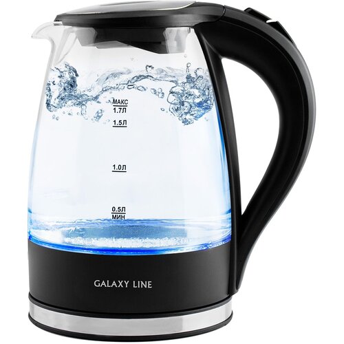 GALAXY LINE Чайник электрический Galaxy Line GL 0552 17л 2200Вт черный корпус стекло 391700₽