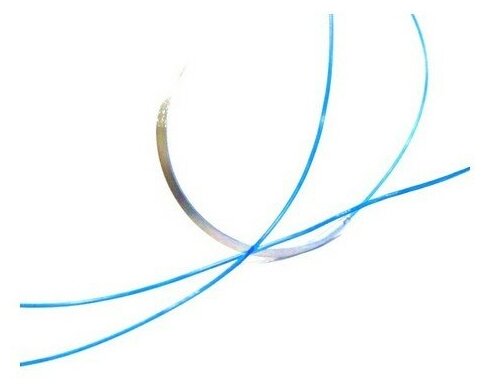 Материал шовный хирургический стерильный с атравматической иглой: полигликолик ACID PGA70245B0 М5(2) 75см, игла колющая 45мм 4/8 (12 шт/уп)