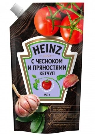 Кетчуп Heinz с чесноком и пряностями 350мл - фото №4