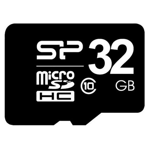 Карта памяти Silicon Power microSDHC 32 ГБ, V10, A1, UHS-I U1, 1 шт., черный карта памяти silicon power microsd hc 32gb class 10 адаптер sd