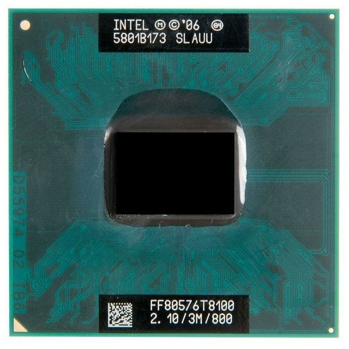 Процессор для ноутбука Intel Core2Duo T8100 (21 ГГц LGA 478 3 Мб 2 ядра)