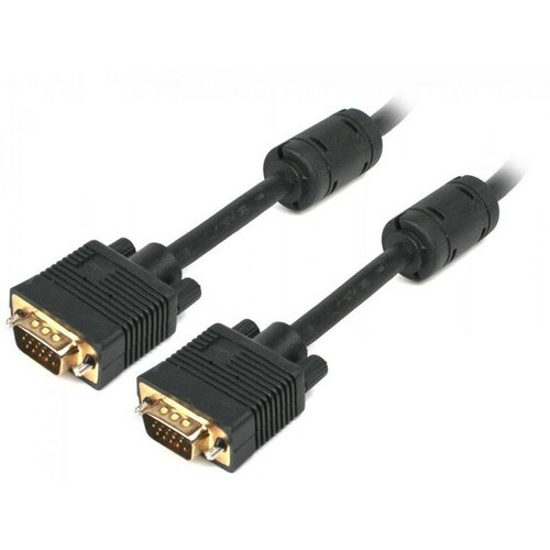 Кабель VGA (15M-15M) 1.8м двойной экран, феррит. кольца Cablexpert CC-PPVGA-6