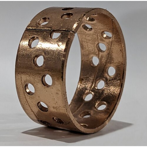 Втулка бронзовая с отверстиями 40х44х20, подшипник скольжения
