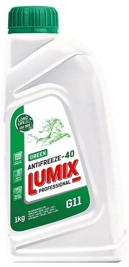 Антифриз LUMIX ANTIFREEZE GREEN G11 (-40) зеленый 1 кг