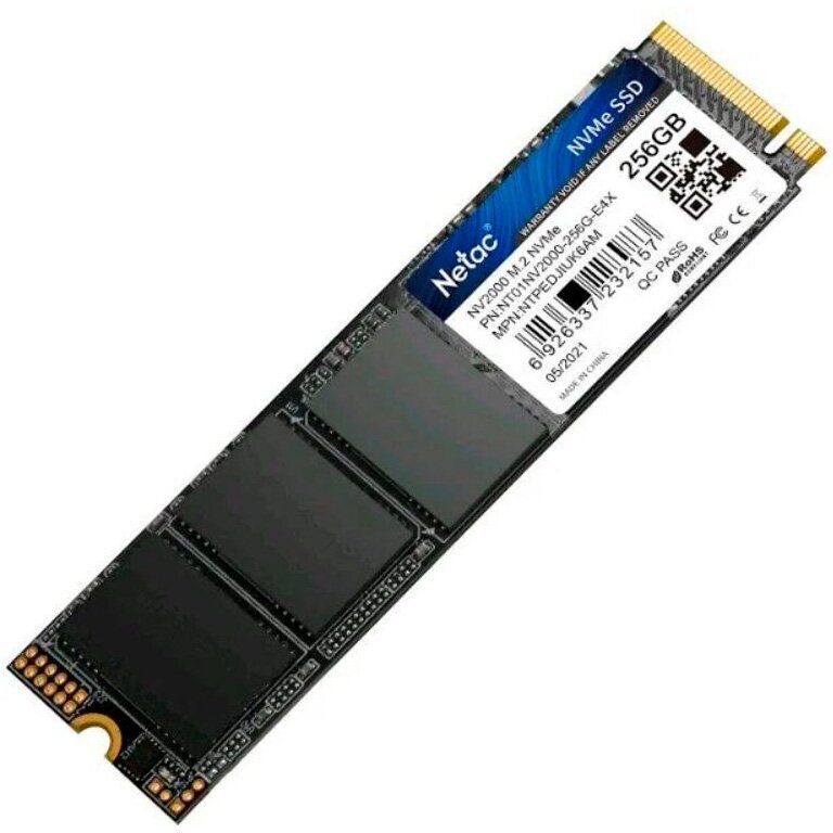 Накопитель SSD Netac M.2 2280 NV2000 NVMe PCIe 256GB (NT01NV2000-256-E4X) - фото №4