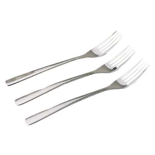фото Доляна набор вилок столовых майя 3 шт серебристый
