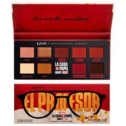 NYX Professional Makeup Палетка теней для век CASA DE PAPEL PALETTE EL PROFESOR