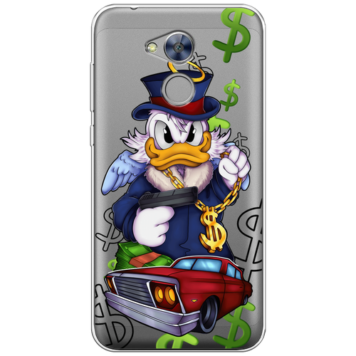 Силиконовый чехол на Honor 6A / Хонор 6А Scrooge McDuck with a Gold Chain, прозрачный силиконовый чехол на honor 100 хонор 100 scrooge mcduck with a gold chain прозрачный