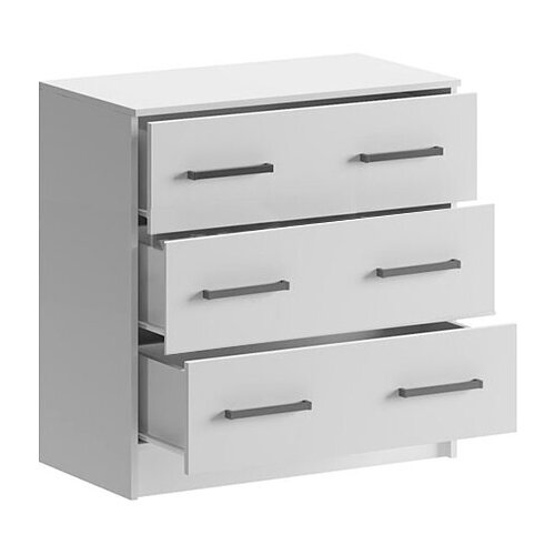 Комод Миф Бася с 3-мя ящиками белый