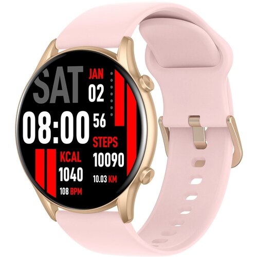 Смарт-часы Kieslect Kr Pink dm50 smart sports watch 1 43 inch amoled fulltouch screen fitness ip68 waterproof bt calling