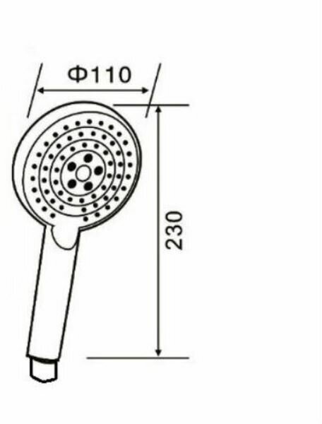 Orange O-Shower OS03b ручной душ 110 мм, черный