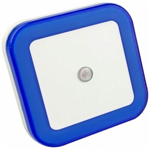 Ночник светодиодный NLE 03-SB-DS квадрат синий с датчиком освещения 230В IN HOME