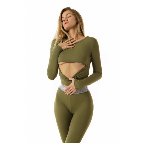 фото Топ с длинным рукавом и разрезом под грудью (n6) irnby