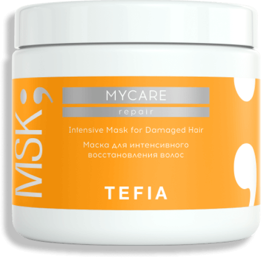Tefia Mycare Repair Intensive Mask for Damaged Hair - Тефия Май Кэйр Репэйр Маска для интенсивного восстановления волос, 500 мл -