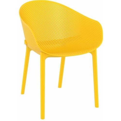 Кресло пластиковое Siesta Contract Sky желтое