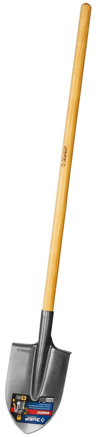 Лопата "фаворит" штыковая, деревянный черенок, ЗУБР Профессионал - фотография № 9