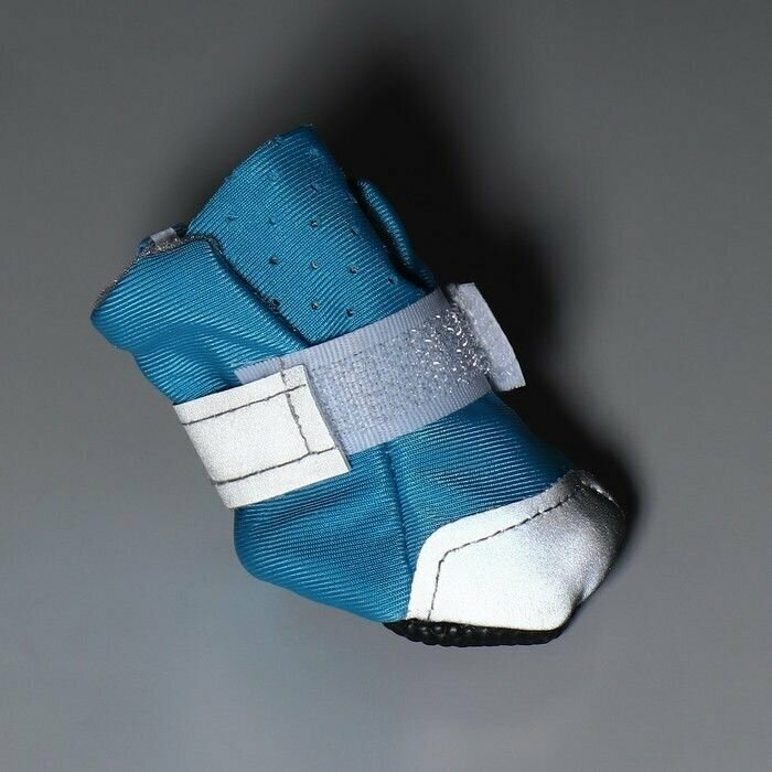 Ботинки для собак"Комфорт" дышашие, размер 4 (5, 5 х 4, 6 см), синие 9380900 . - фотография № 6