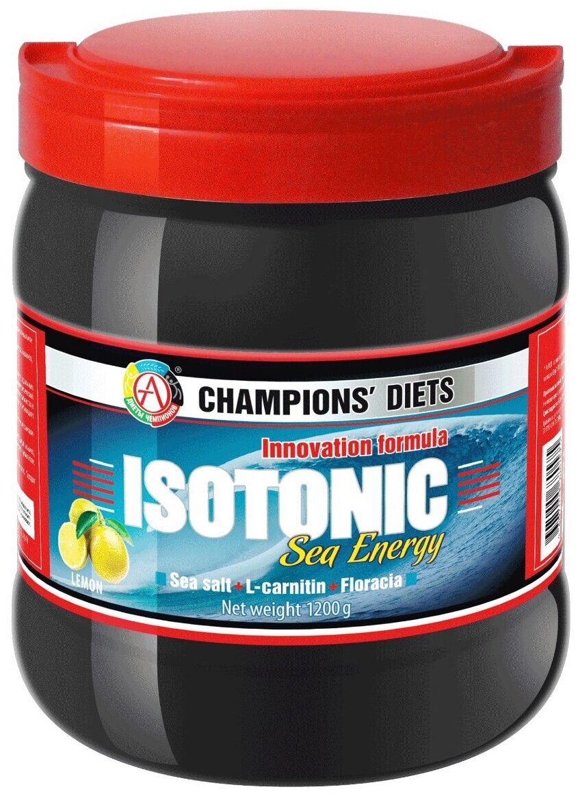 Изотоник Академия-Т "Isotonic Sea Energy", лимон, 1,2 кг