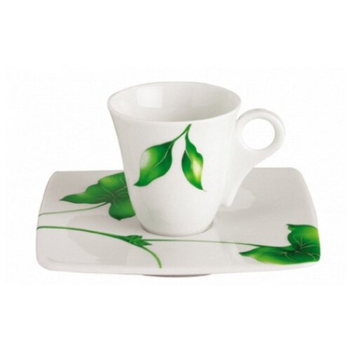 Чашка Vegetal с блюдцем для кофе (moka cup) 140227 Guy Degrenne