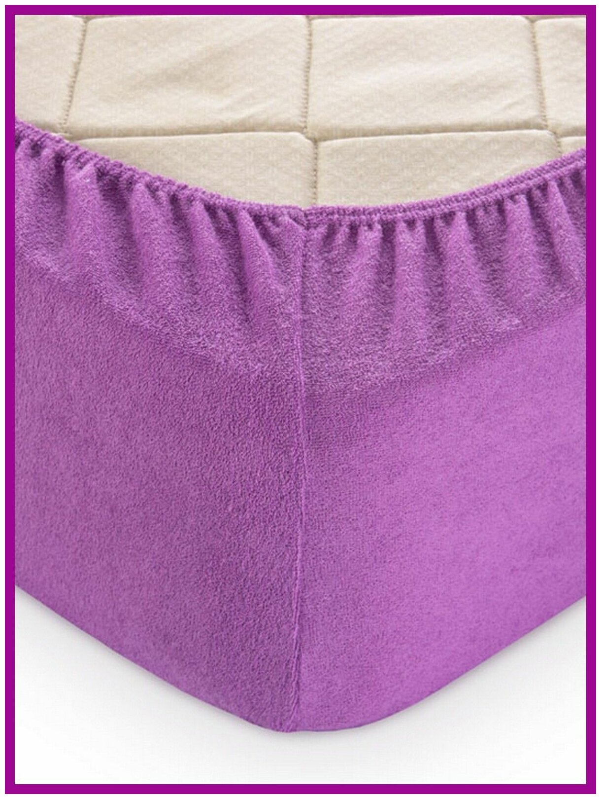 фото Простыня махровая Текс-Дизайн Р013Р, трикотаж