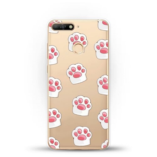 фото Силиконовый чехол лапки на honor 7a pro andy & paul