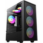 Корпус для компьютера игровой GameMax STORM, черный, mini tower, micro ATX, FRGB - изображение