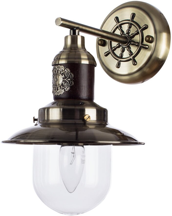 Бра со штурвалом Sailor A4524AP-1AB Arte Lamp, E27, 60Вт, кол-во ламп:1шт, Бронза