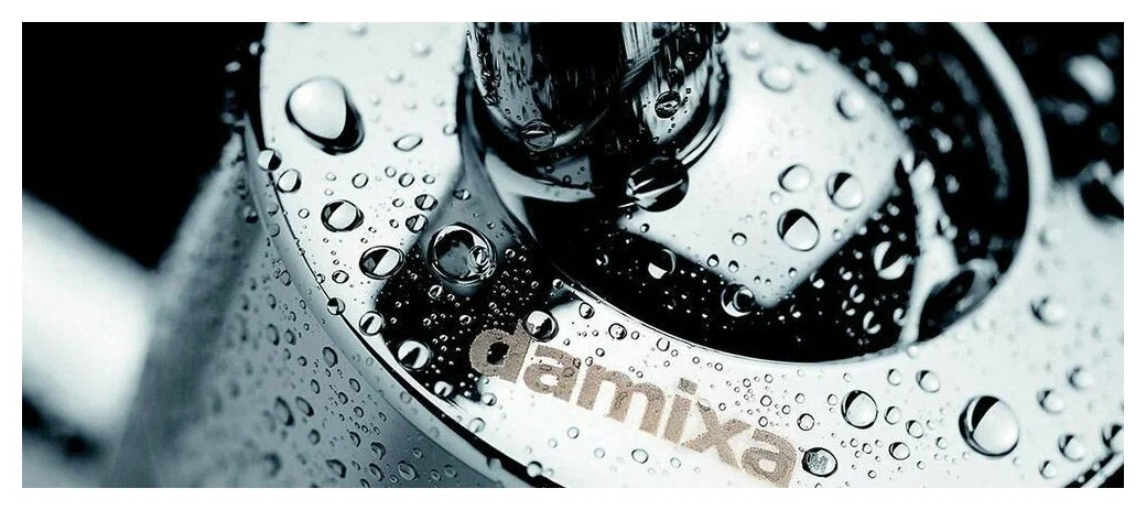 Смеситель для раковины (умывальника) damixa Arc 290007464 хром/черный - фотография № 2