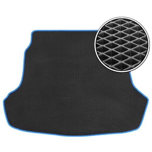 фото Коврик vicecar ev22004r peugeot 207 черный/синий кант