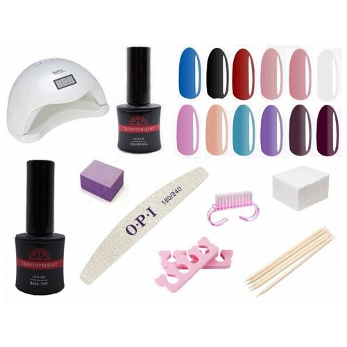 фото Набор для маникюра гель-лаком trendypresent, sunuv5