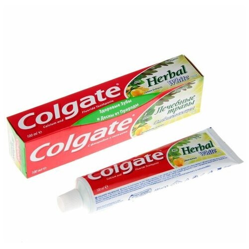 Зубная паста Colgate «Лечебные травы», отбеливающая, 100 мл зубная паста colgate лечебные травы отбеливающая 100 мл 9шт