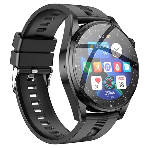Умные часы HOCO, Y9, пластик, bluetooth 4.0, цвет: чёрный