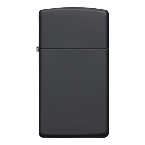 Оригинальная бензиновая зажигалка ZIPPO Slim 1618 с покрытием Black Matte зажигалка zippo slim 49123